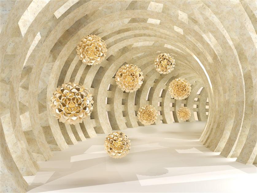 Tünel Derinlik 3d Duvar Kağıdı 035