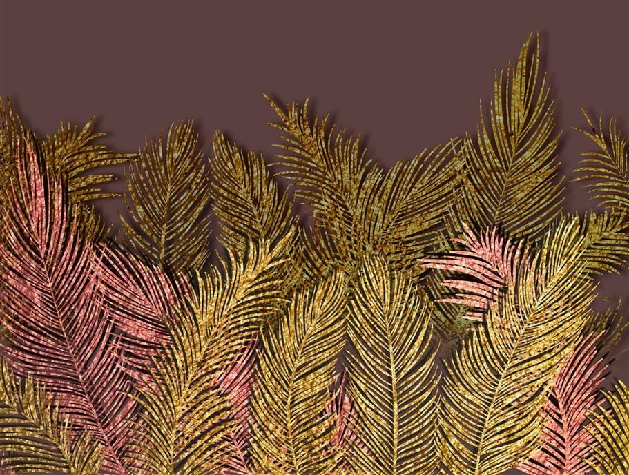 Yaprak Desen Duvar Kağıdı-42