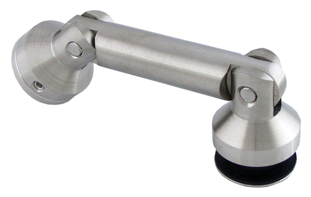 HT-7002-SSS CAM BAĞLANTI PARÇASI  (Duvardan Cama Çift Mafsal)