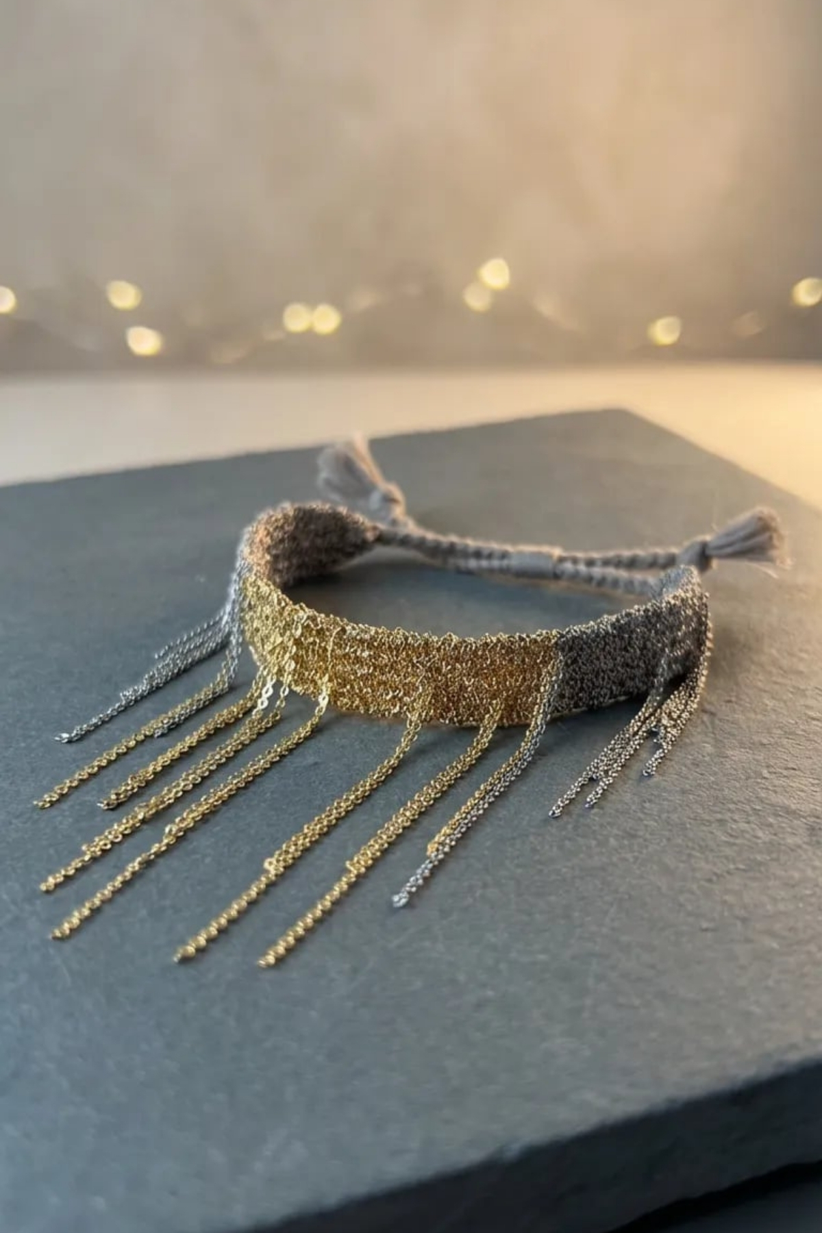 Handmade Dokuma Zincir Bileklik