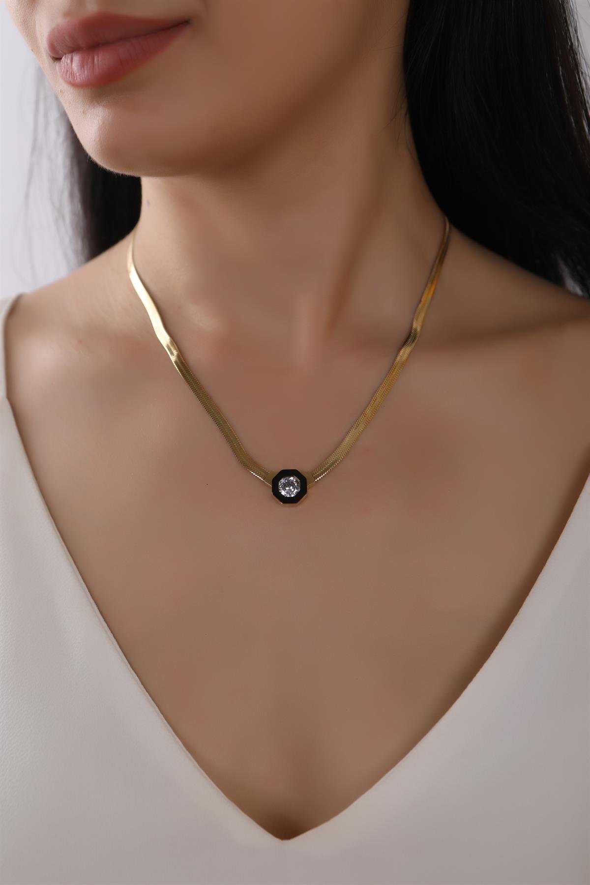 Gold Plated Cascade Necklace