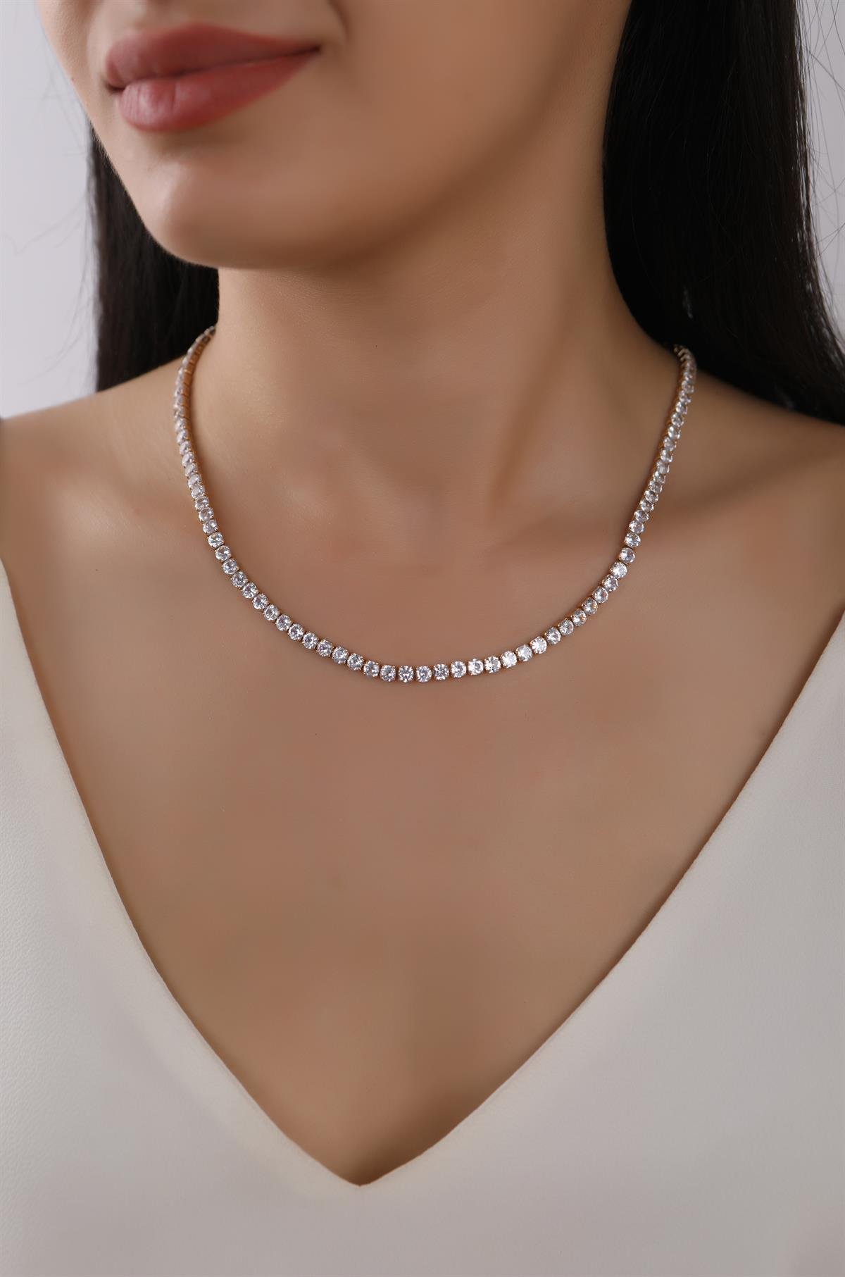 Gold Plated Waterway Steel Chain Necklace