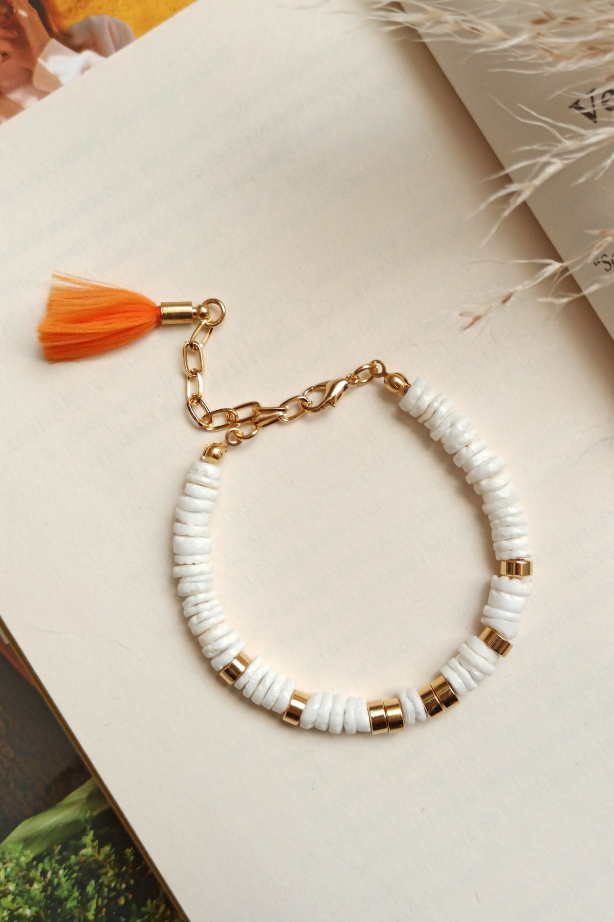 Beyaz Kırıktaş Bileklik