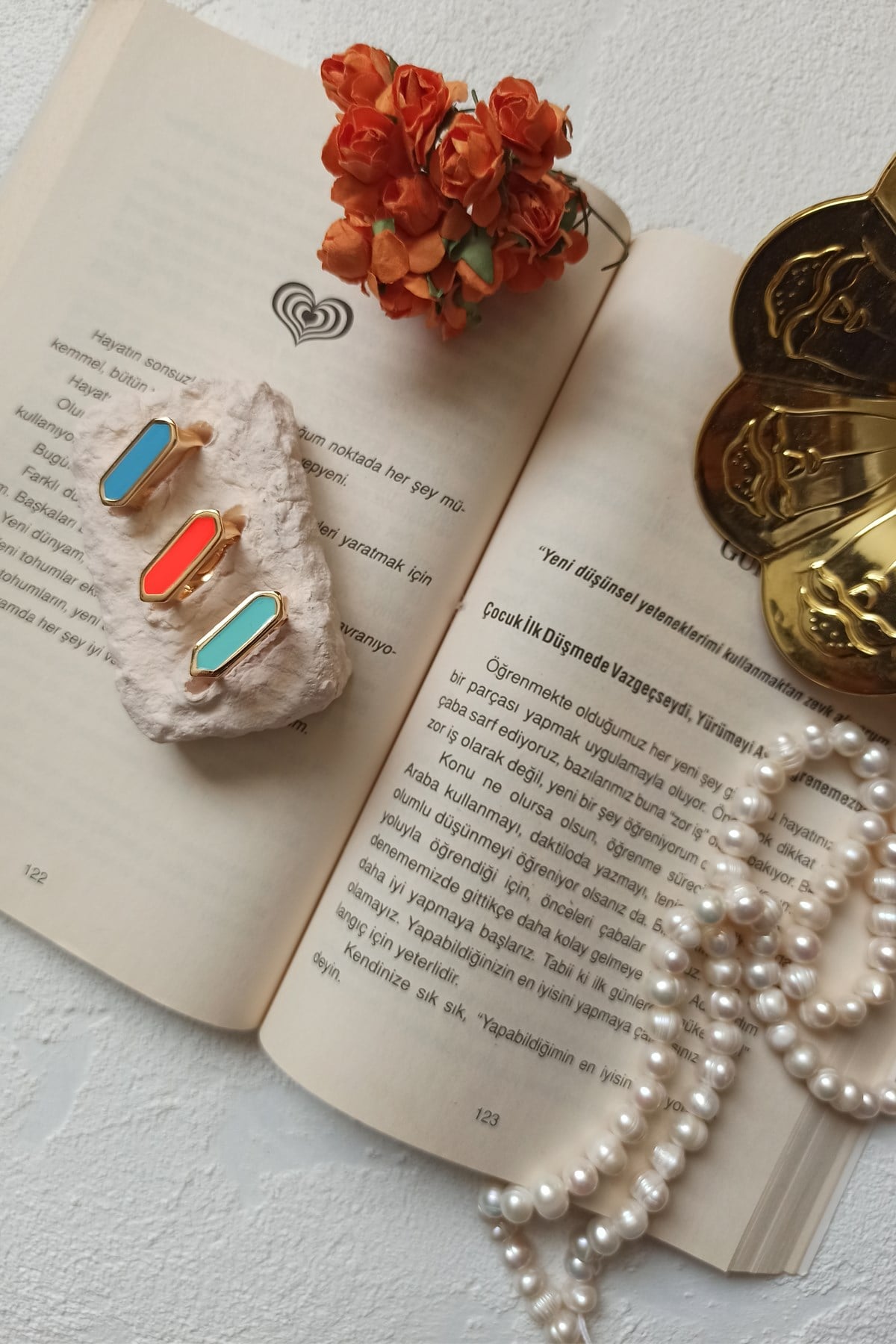 Gold Mineli Renkli Yüzük