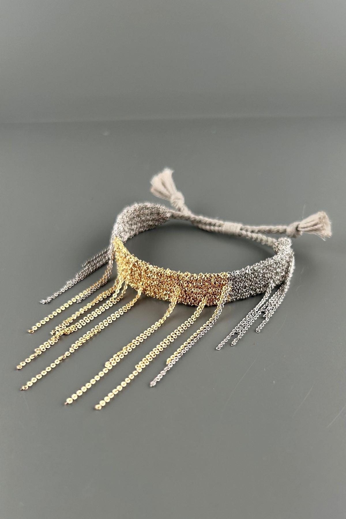 Handmade Dokuma Zincir Bileklik