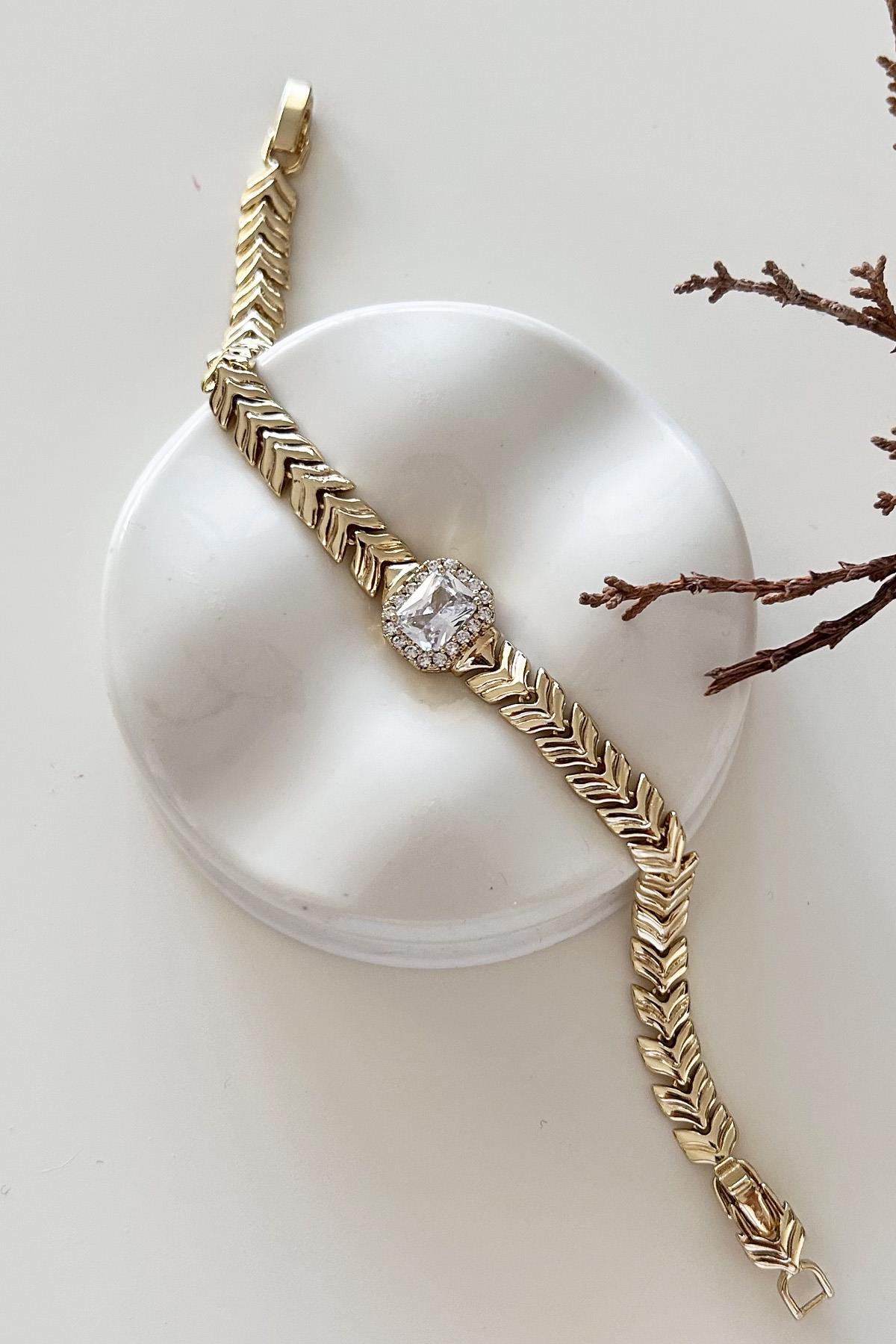 Vip Baget Taşlı Bileklik