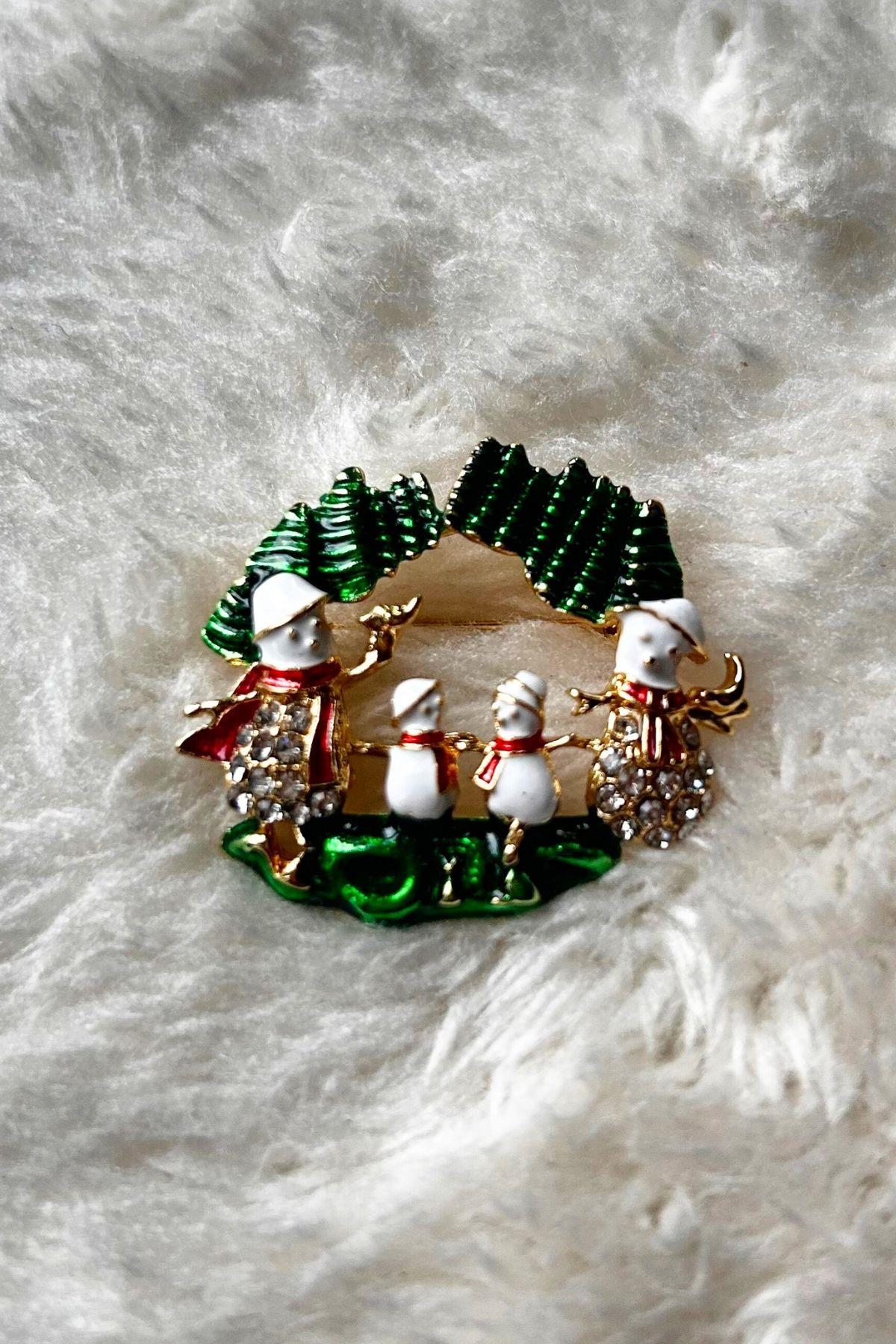 Yılbaşı Temalı Broş