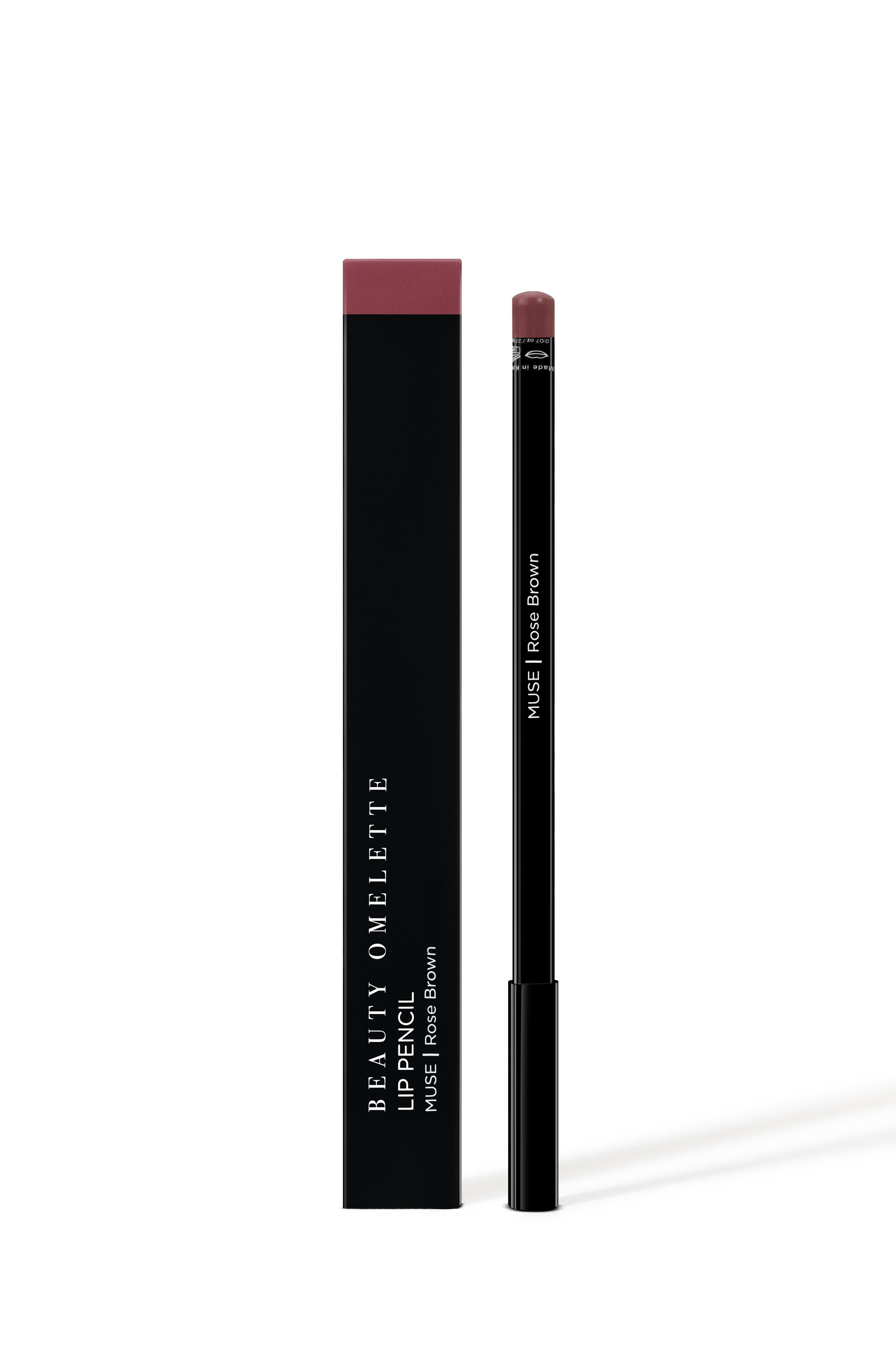 Beauty Omelette Lip Pencil Muse-Rose Brown