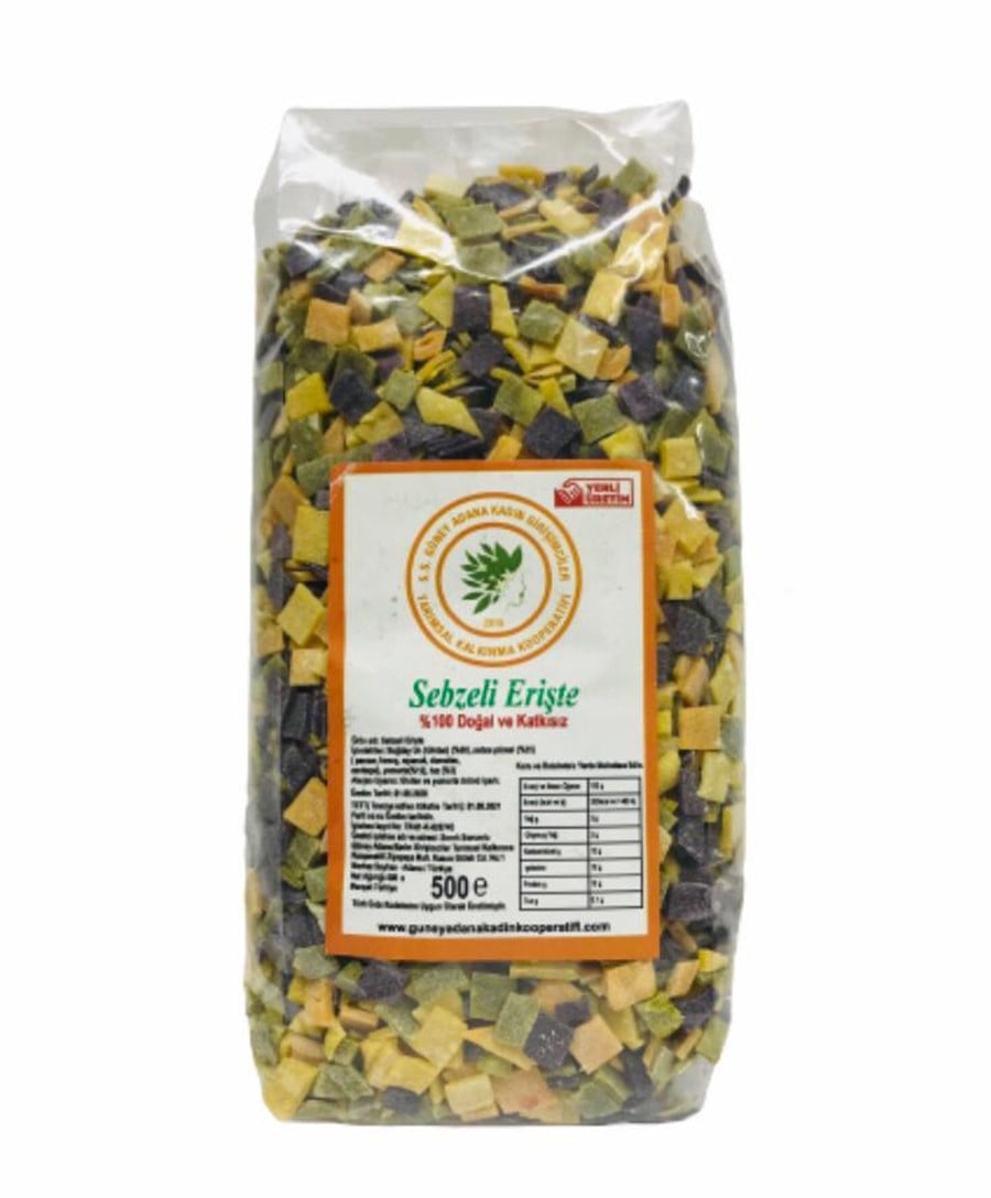 Sebzeli Erişte Ufak Taneli 500 gr