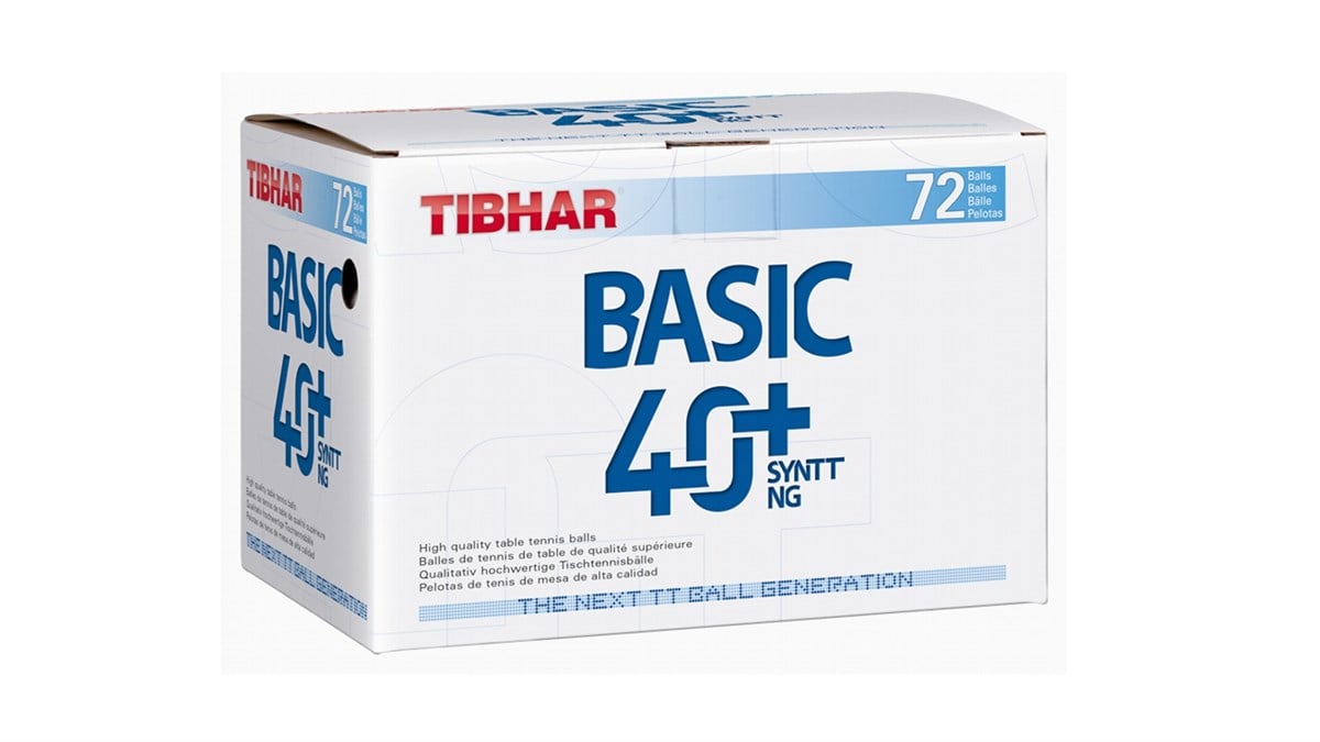 Tibhar Ball Basic 40+ SYNTT NG 6er - Tischtennisbälle Für Training & Wettkampf