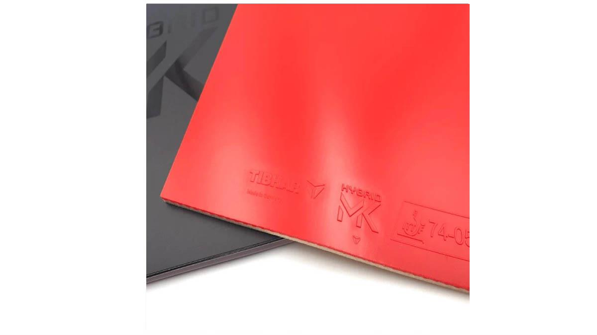 Revêtement Tibhar Hybrid MK Pro – Éponge Dure 51°, Rouge, 2,3 Mm – Puissance Et Effet Pour Joueurs Experts