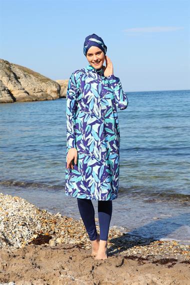 Oversize Tasarım Taytlı Kapalı Tesettür Mayo 3380