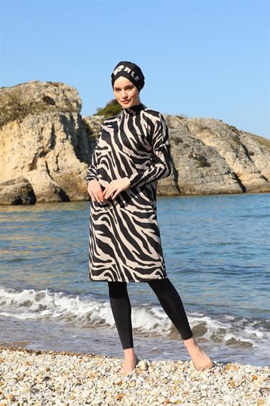 Oversize Tasarım Taytlı Kapalı Tesettür Mayo 3380
