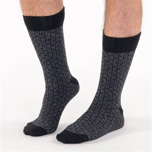 Bonas Erkek Noktalı Yün Çorap 