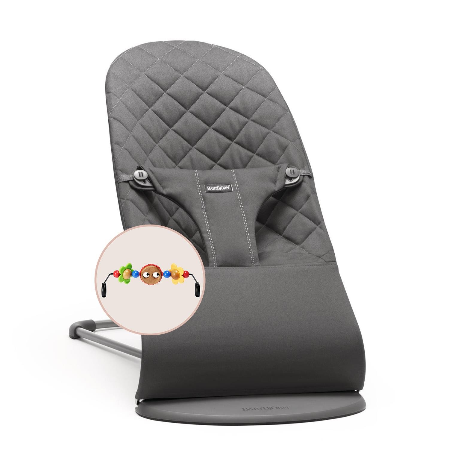 Babybjörn Balance Bliss Ana Kucağı Cotton Oyuncaklı /Anthracite