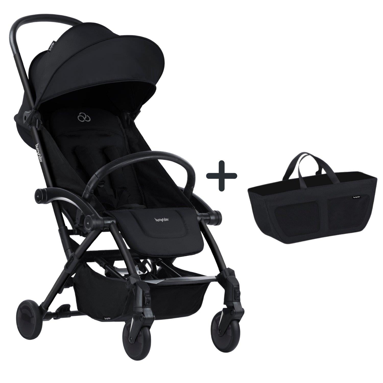 Bumprider Connect³ Bebek Arabası Black-Black Yan Düzenleyici Çanta Hediyeli