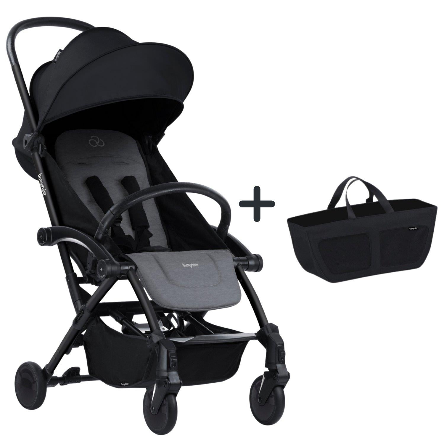 Bumprider Connect³ Bebek Arabası Black-Grey Melange Yan Düzenleyici Çanta Hediyeli
