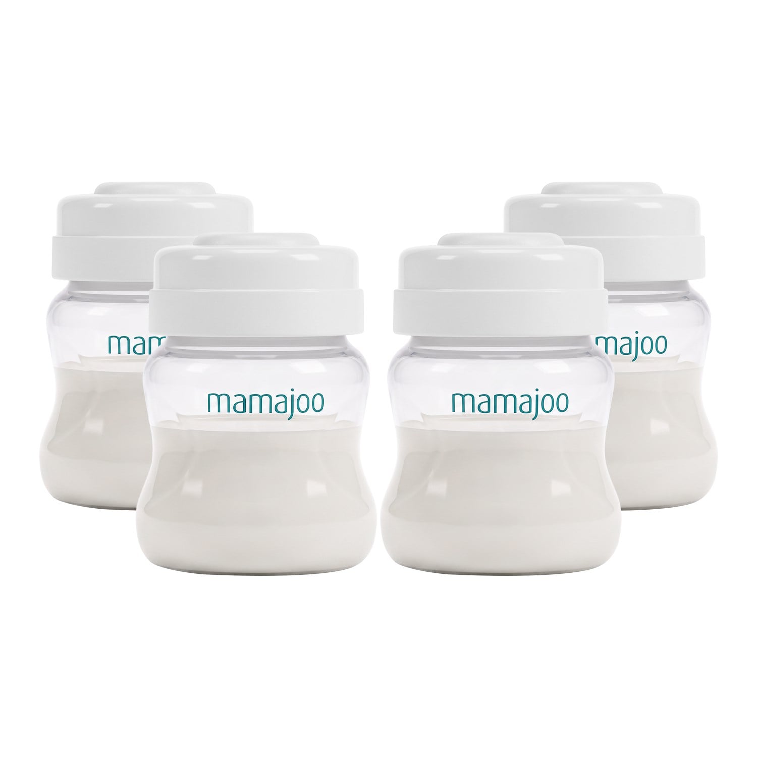 Mamajoo Anne Sütü ve Mama Saklama Kabı Seti 150 ml | Göğüs Pompası Uyumlu, 4lü Set