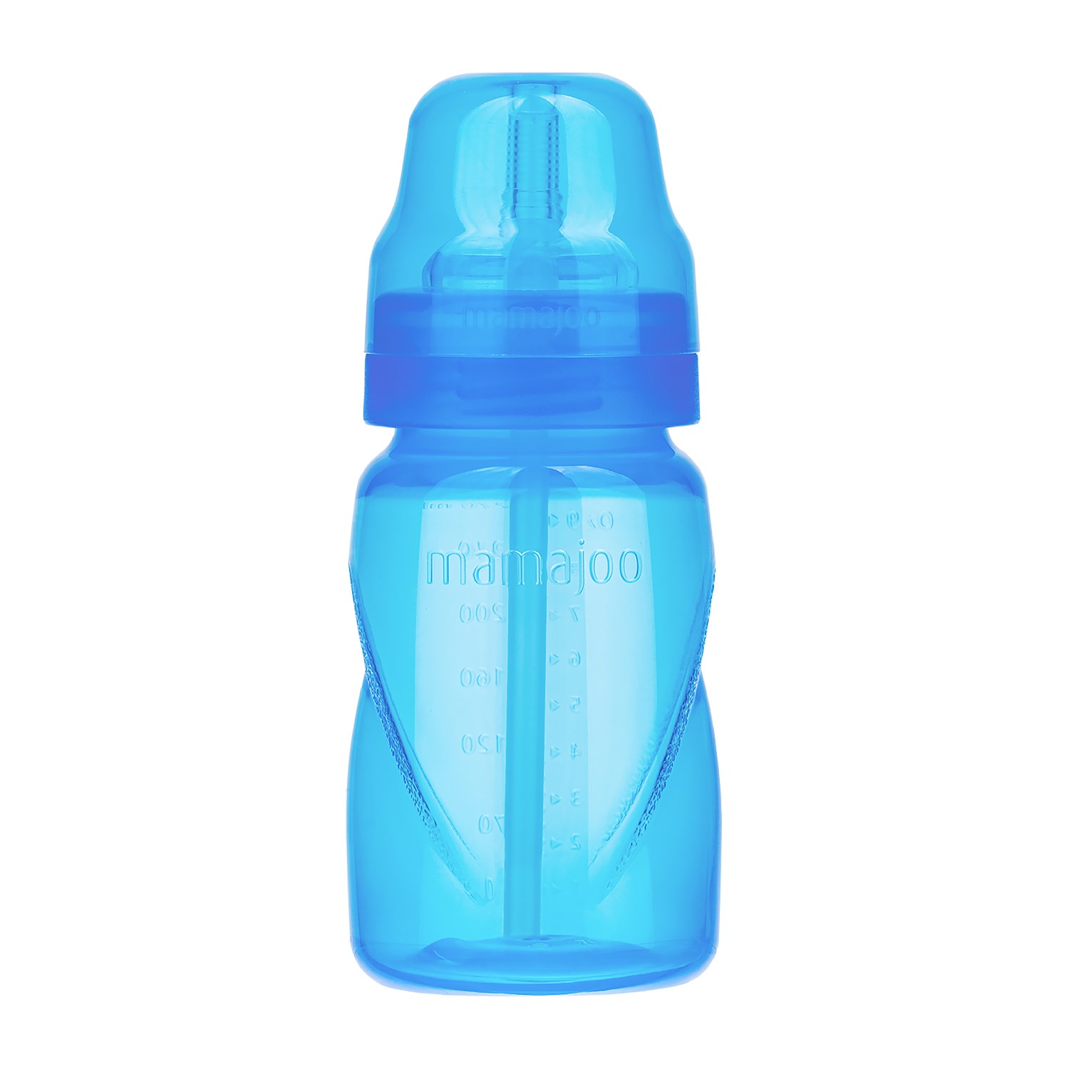 Mamajoo Antikolik Akıtmaz Pipetli Bardak 270 ml Mavi, 12 Ay+