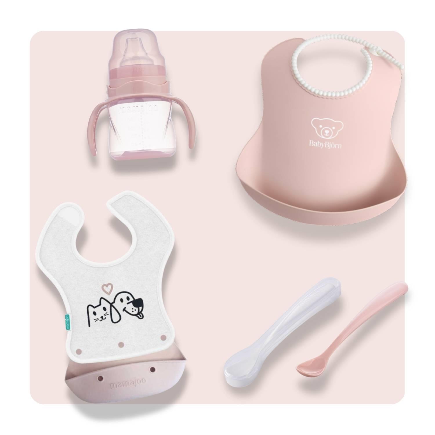 Mamajoo & BabyBjörn 4'lü Beslenme Seti - Powder Pink