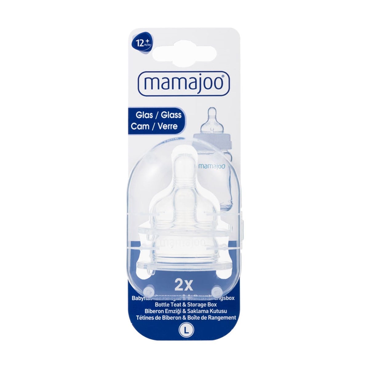 Mamajoo Cam Biberon Emziği L/No.3 12ay+