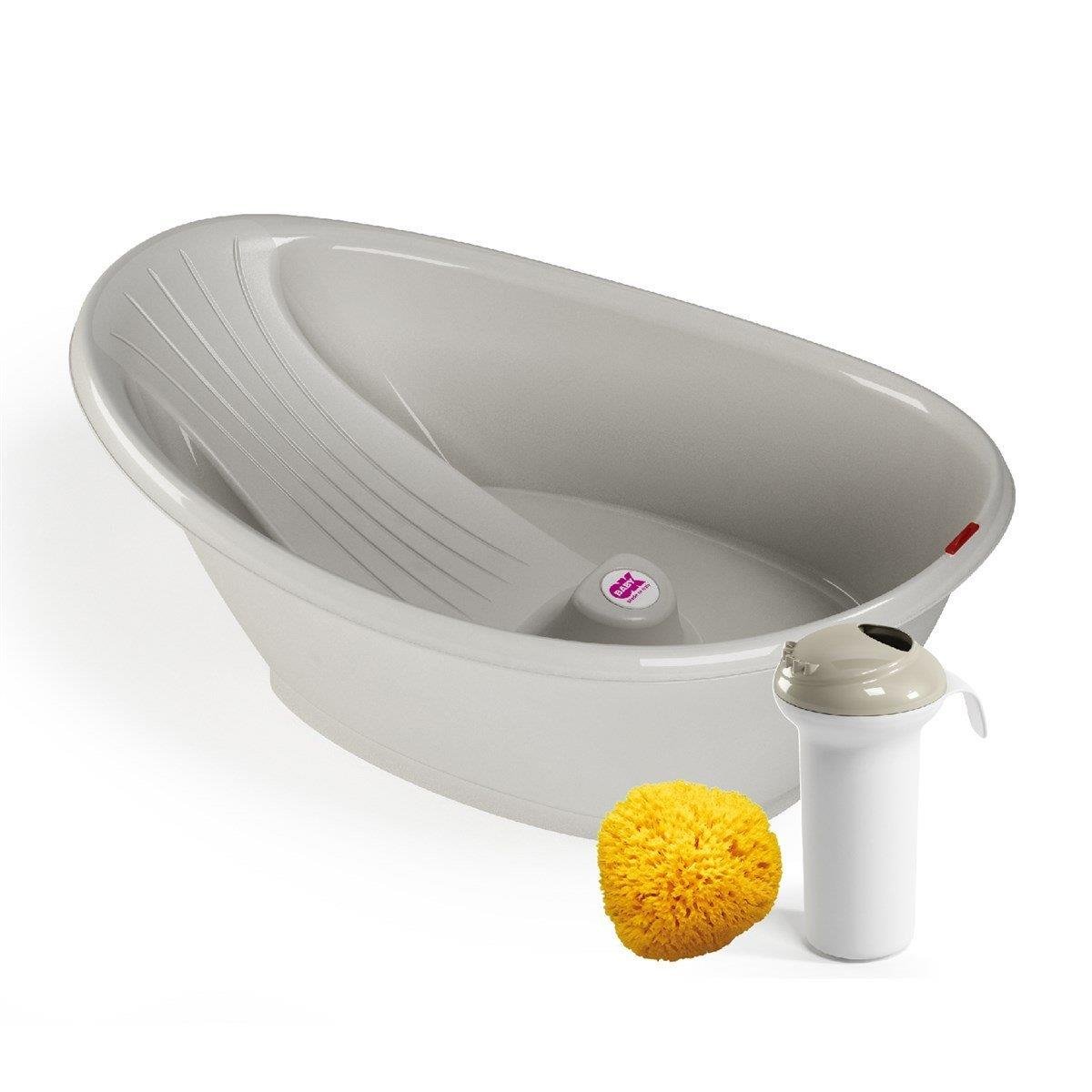 OKBaby Bella Bebek Banyo Seti 3 Parça Açık Gri 