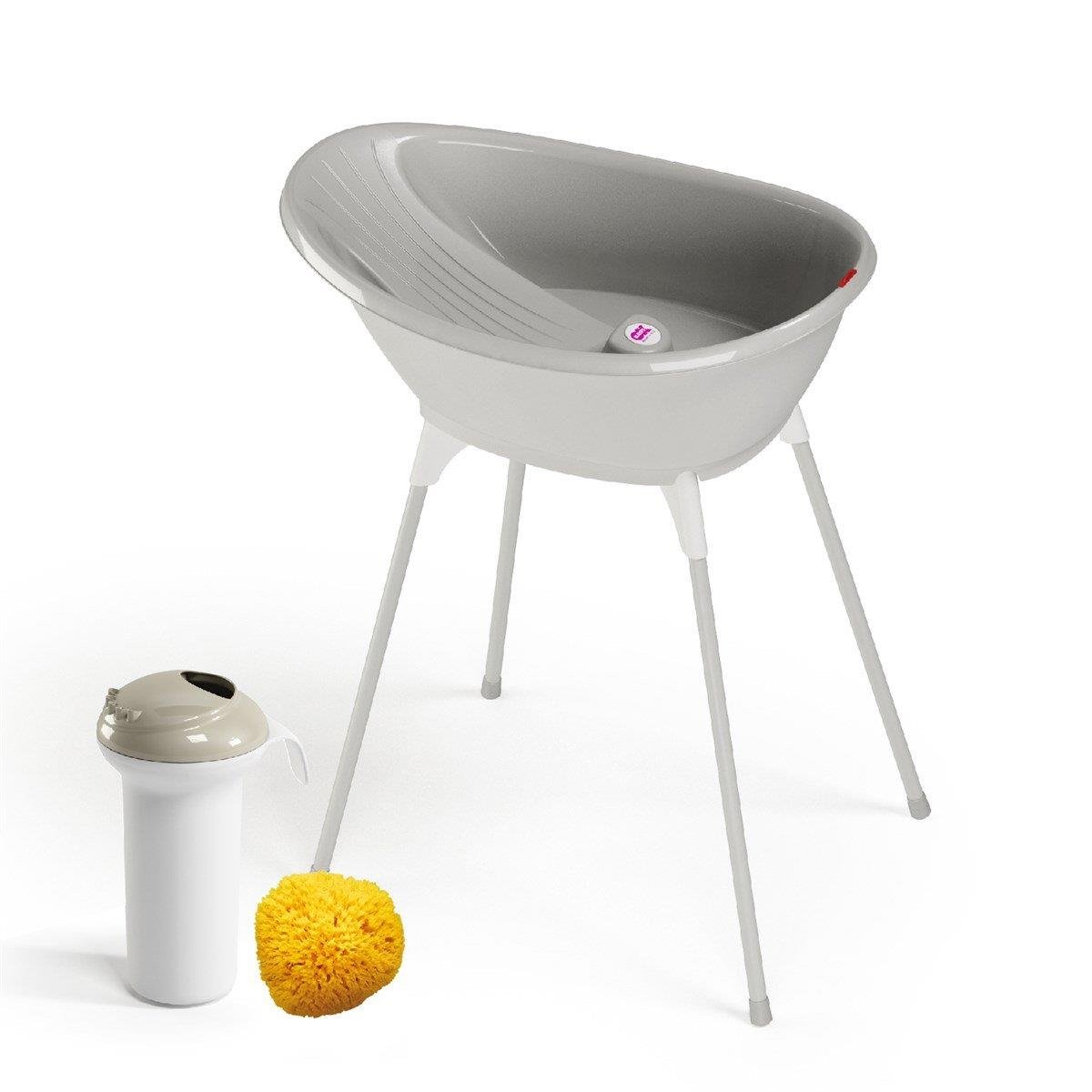 OKBaby Bella Bebek Banyo Seti 4 Parça Açık Gri