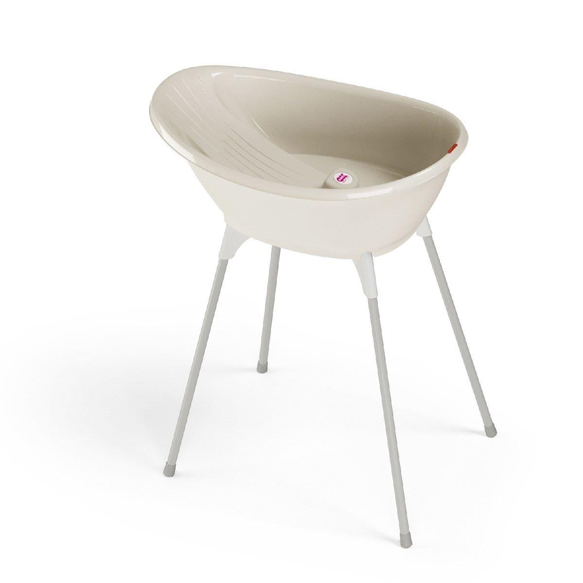 OKBaby Bella Bebek Banyo Seti Dijital Termometreli Çift Yönlü Bebek Küveti & Bebek Küvet Taşıyıcı K. Beyaz