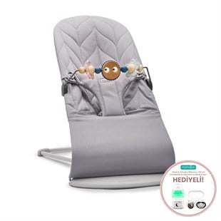 BabyBjörn Pastel Oyuncaklı Bliss Ana Kucağı Petal Woven Grey