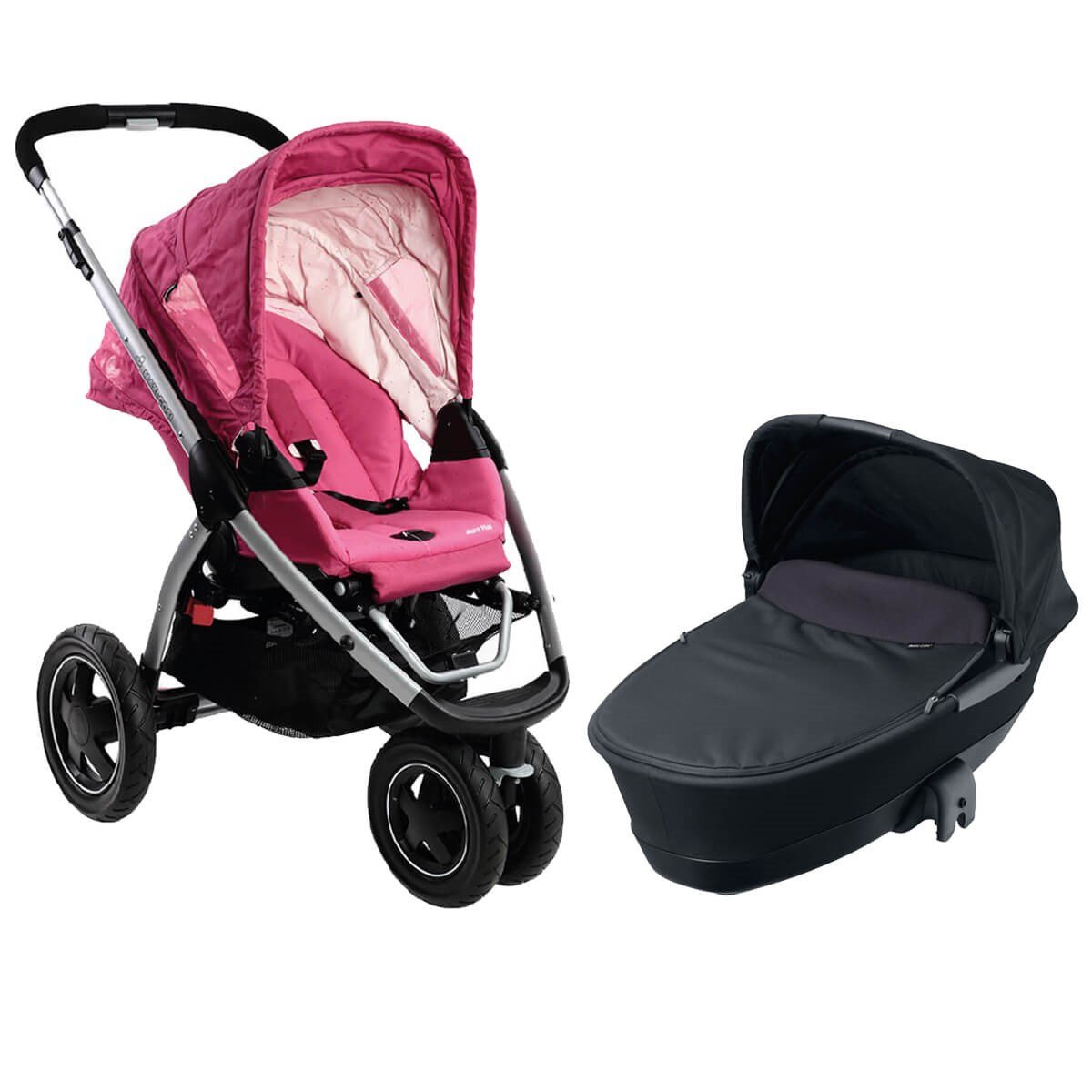 Maxi-Cosi Mura Plus 3 Bebek Arabası & Katlanır Portbebe / Berry Pink
