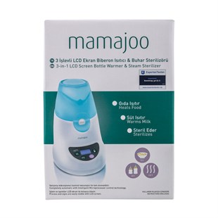 Mamajoo 3 İşlevli LCD Ekran Mama Isıtıcı & Buhar Sterilizörü