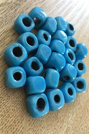 Blue Glass Beads (1 Piece) AB001