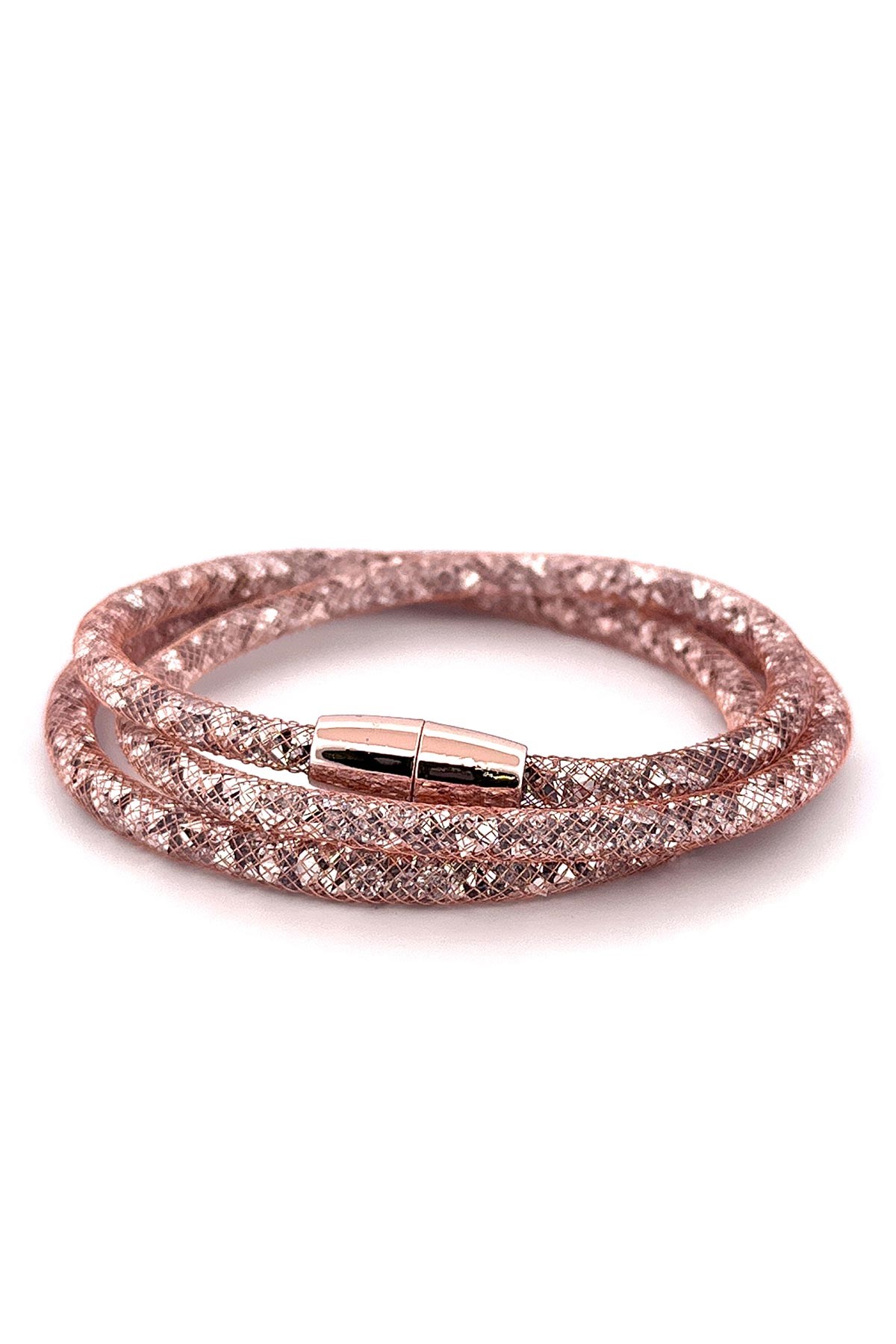Pink Style Crystal Stone Winding Bracelet ABL1505