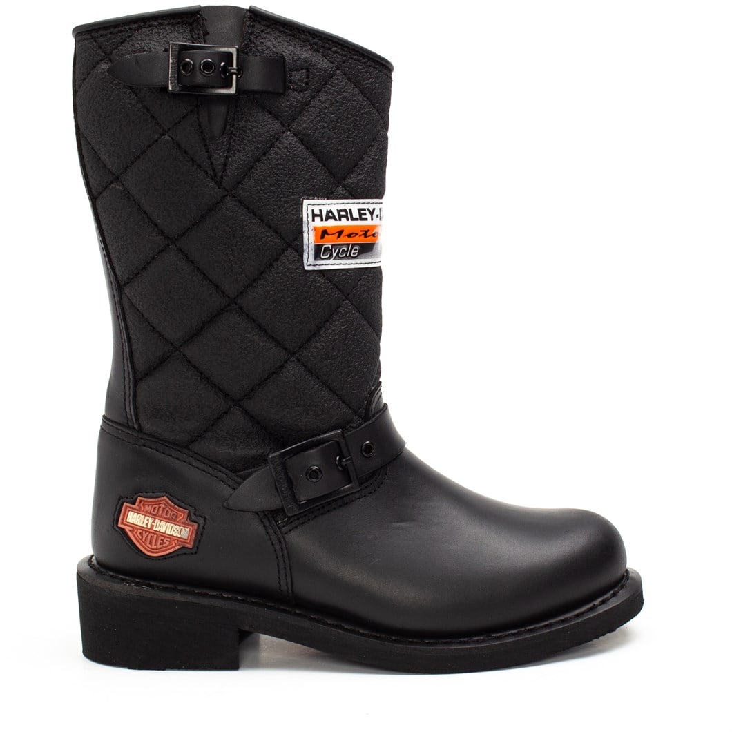 Harley Davidson Laconia Kadın Siyah Deri Bot