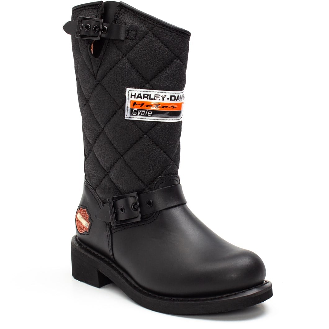 Harley Davidson Laconia Kadın Siyah Deri Bot