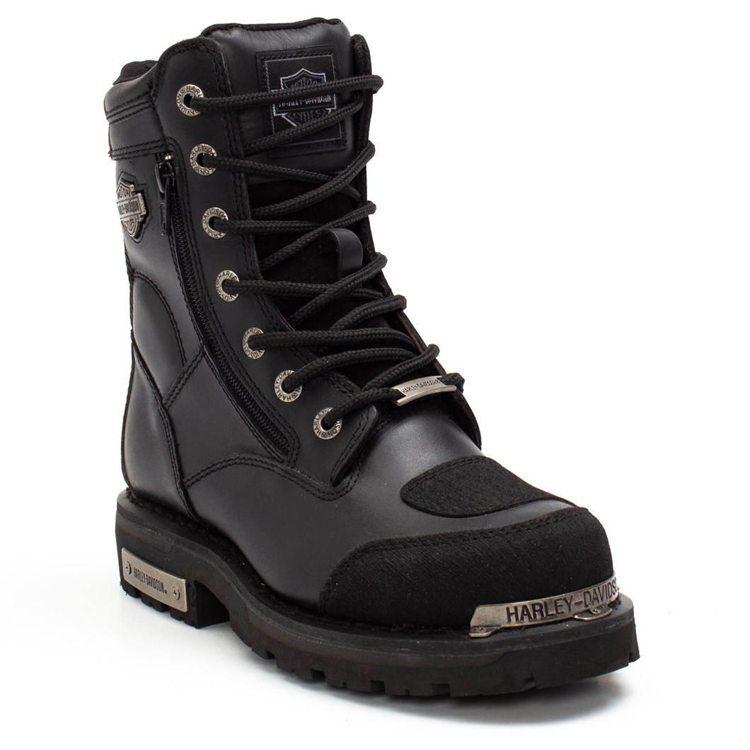 Harley Davidson Riddick Garson Siyah Deri Bot