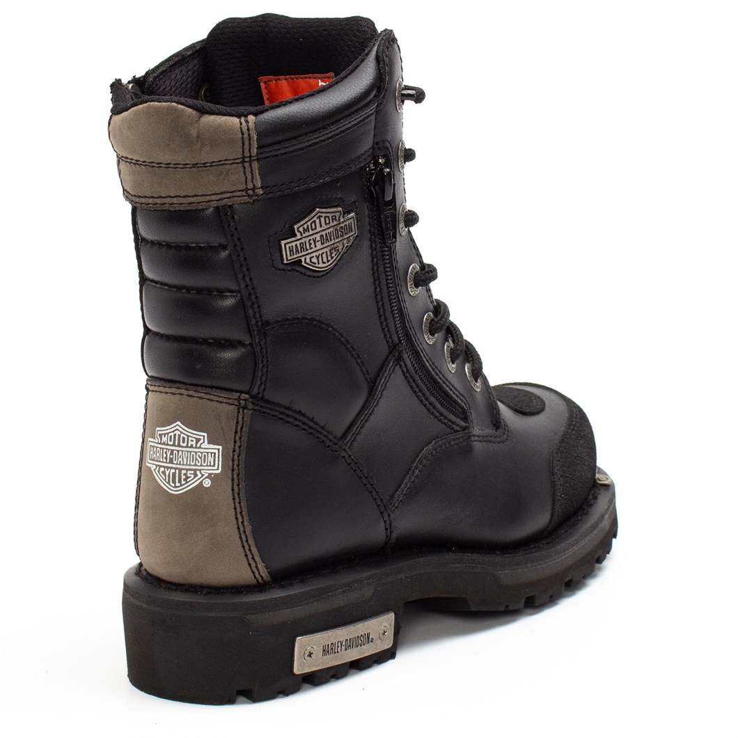 Harley Davidson Riddick Garson Siyah Deri Bot