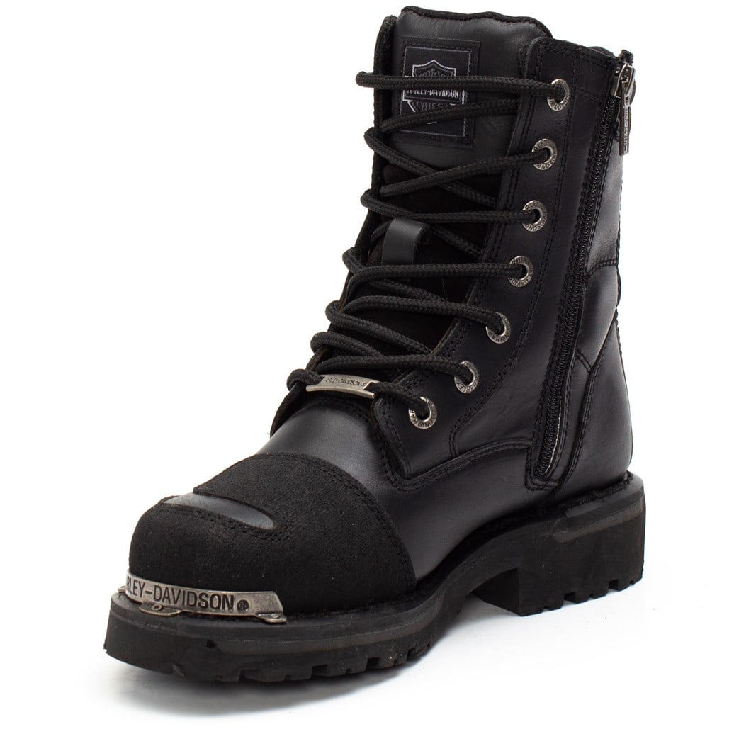 Harley Davidson Riddick Garson Siyah Deri Bot