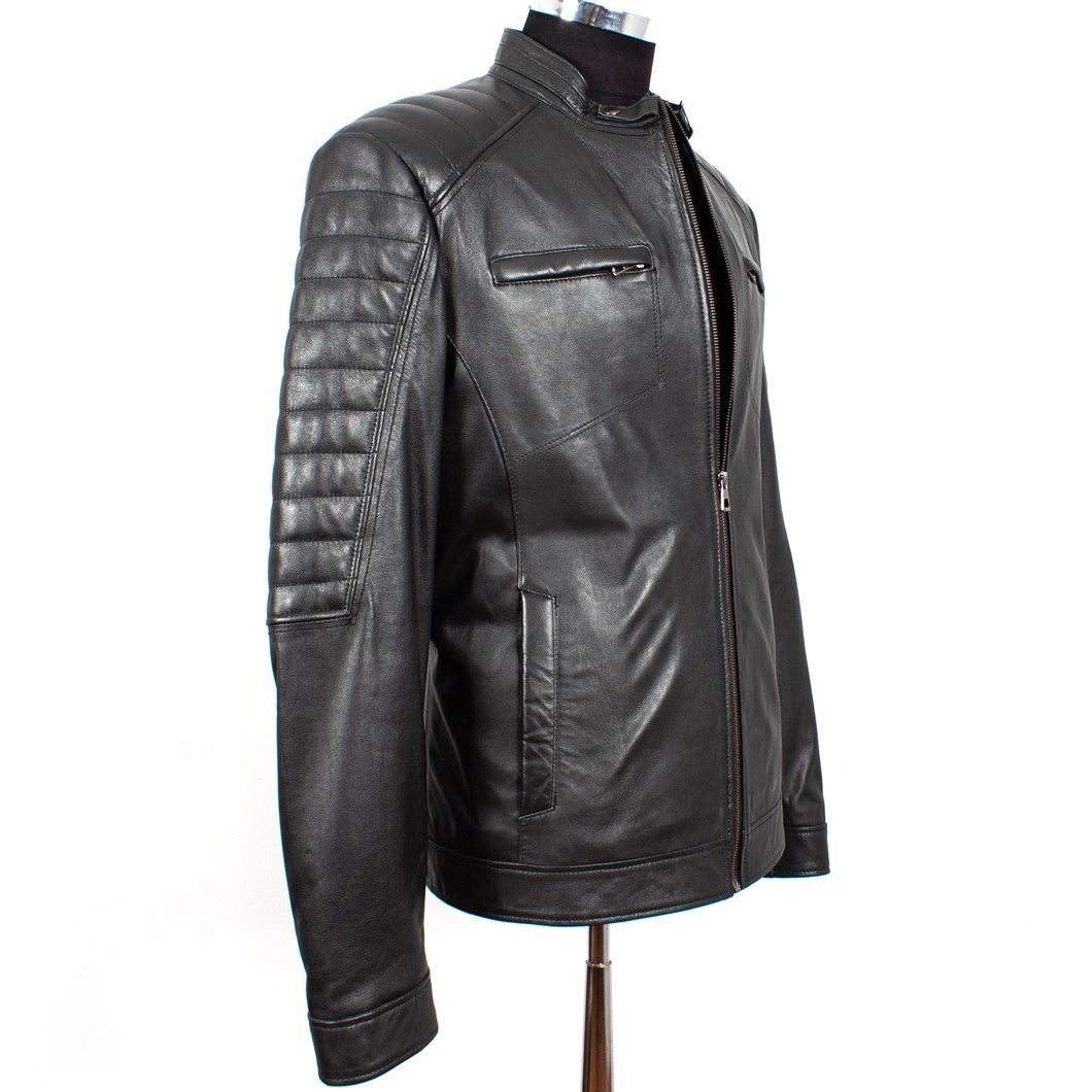 Siyah Erkek Deri Mont  557 532 E-1