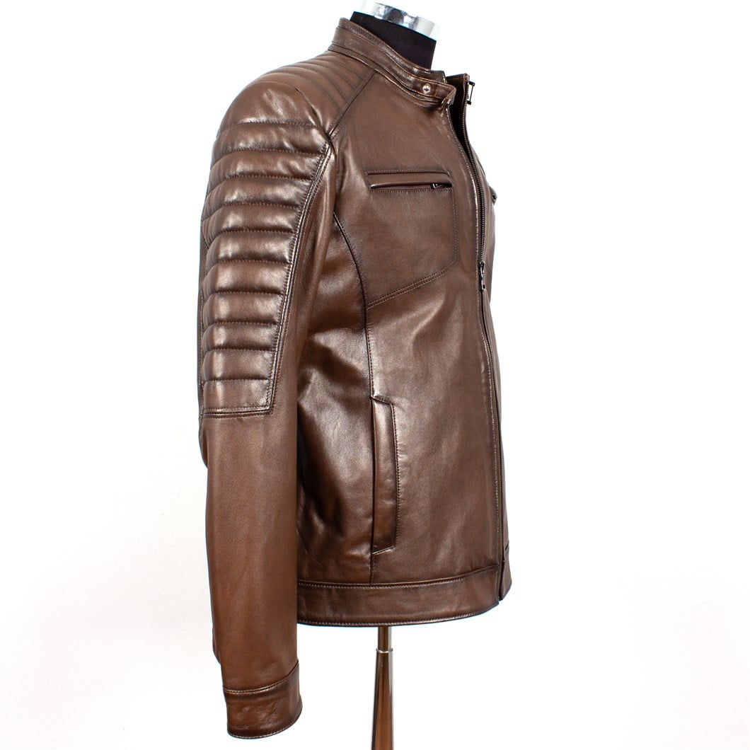 Fındık Erkek Deri Mont  557 532 E-16960