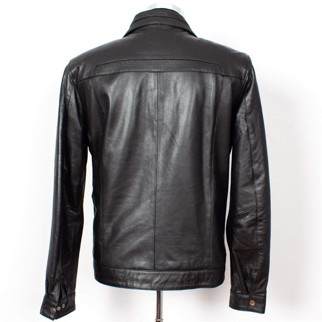 Siyah Erkek Deri Mont  557 533 E-1