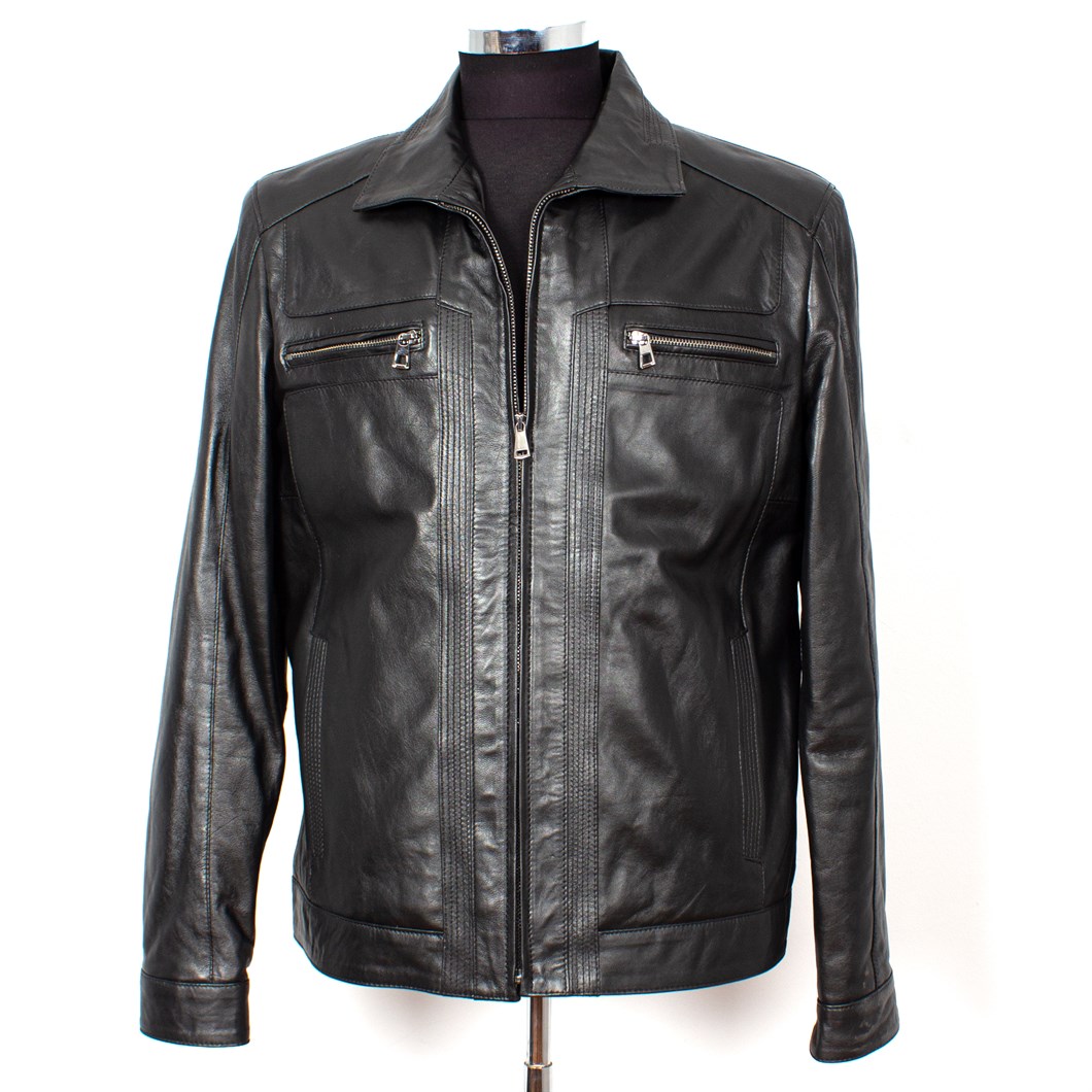 Siyah Erkek Deri Mont  557 533 E-1