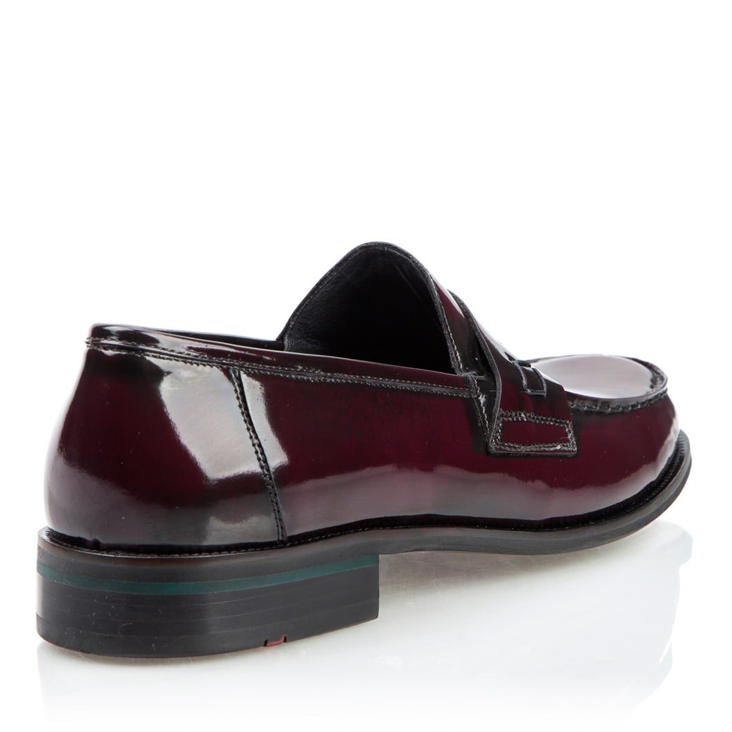 Erkek Bordo Açma Deri Loafer