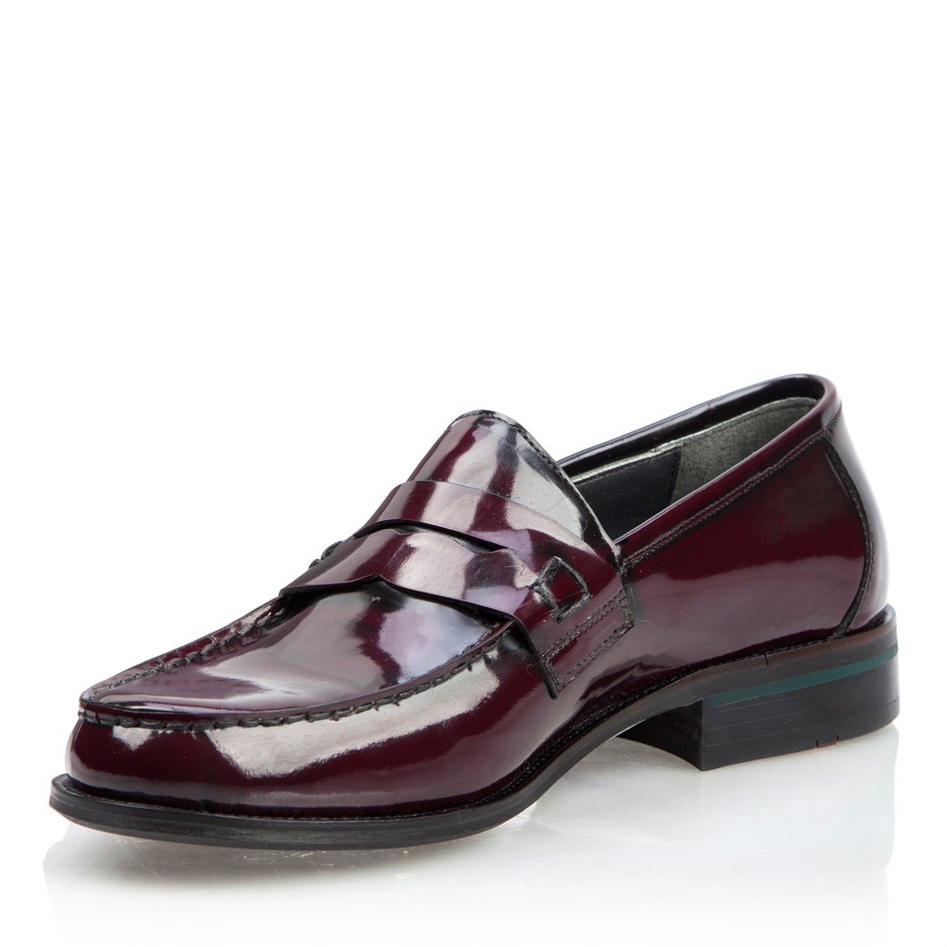 Erkek Bordo Açma Deri Loafer