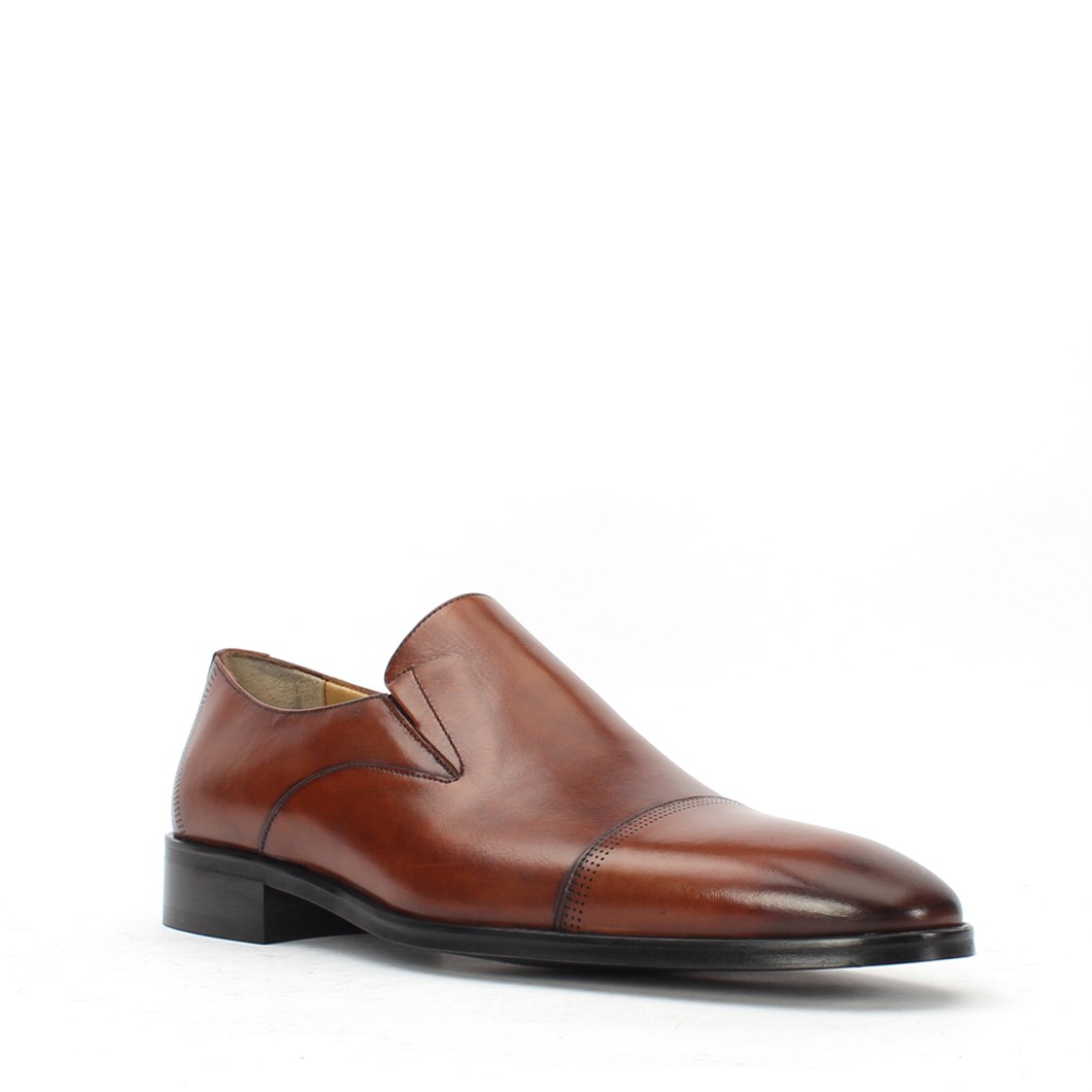 Erkek Taba Deri Loafer