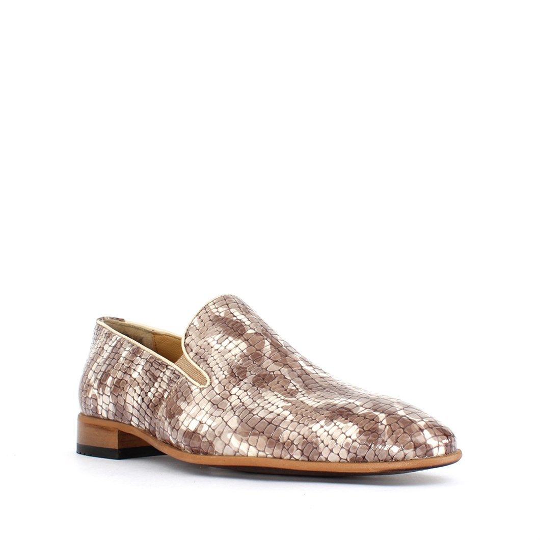 Erkek Vizon Kroko Rugan Deri Loafer