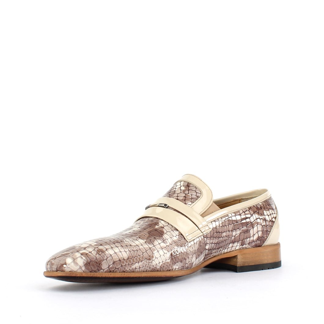 Erkek Vizon Kroko Rugan Deri Loafer