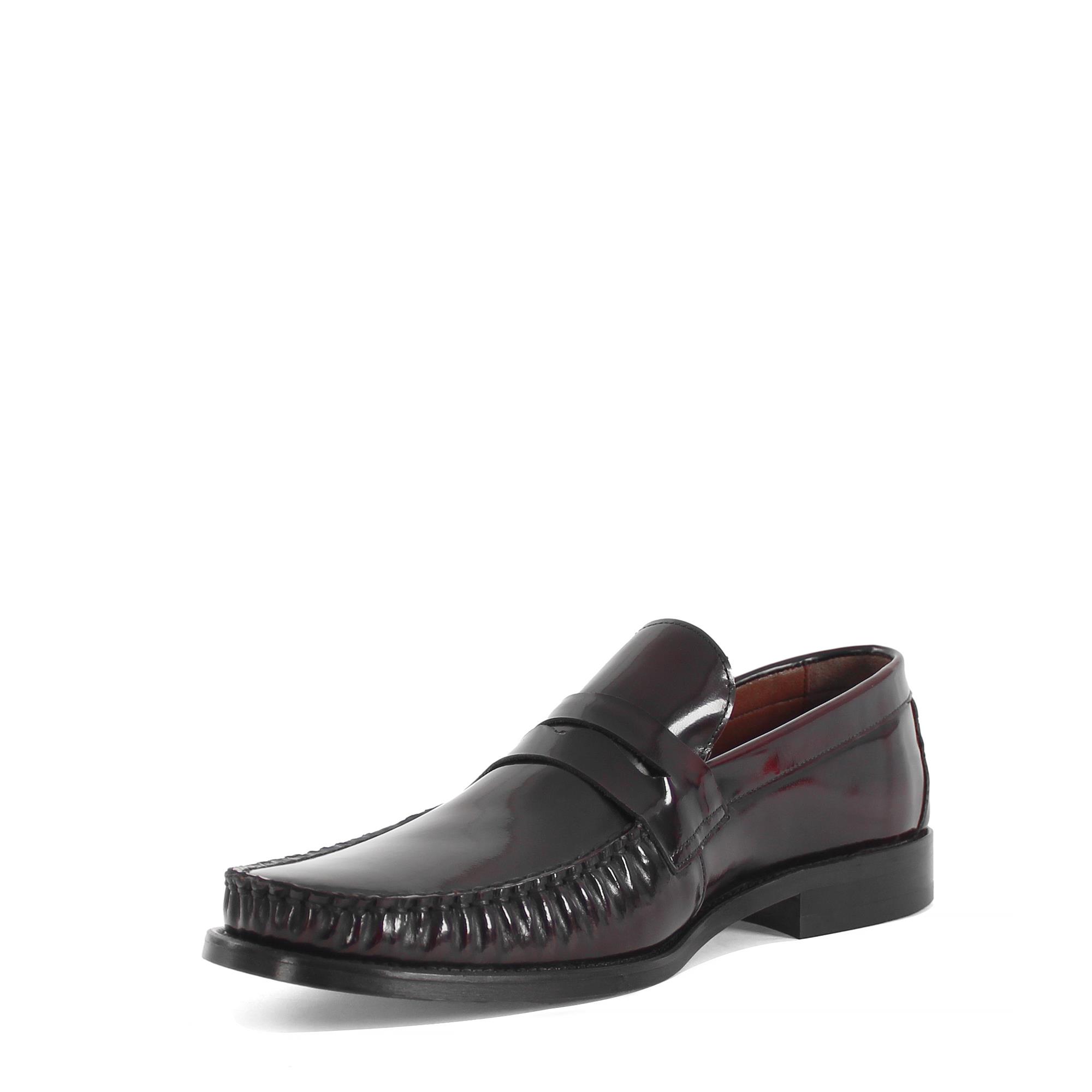 Erkek Bordo Açma Deri Loafer