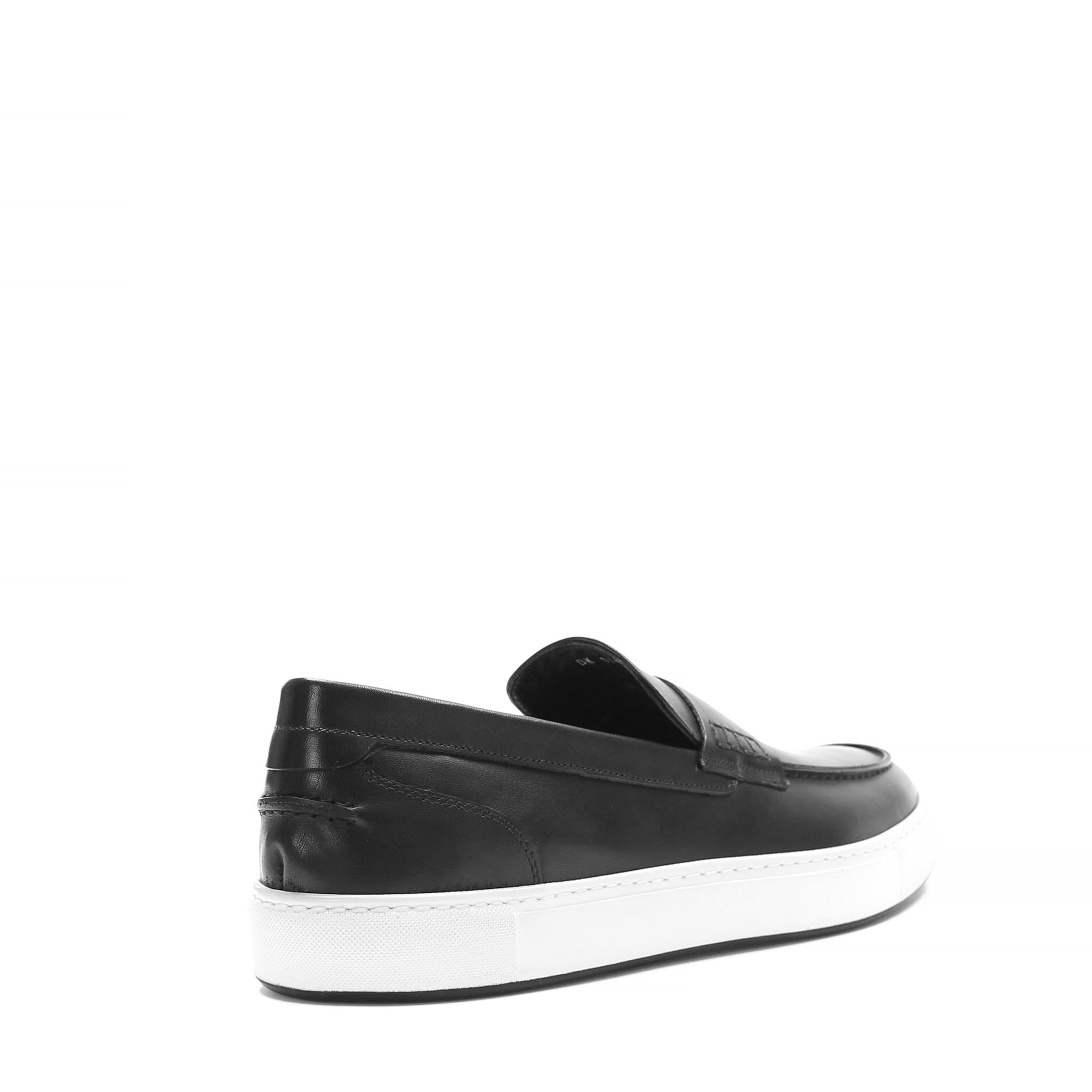 Erkek Siyah Deri Loafer