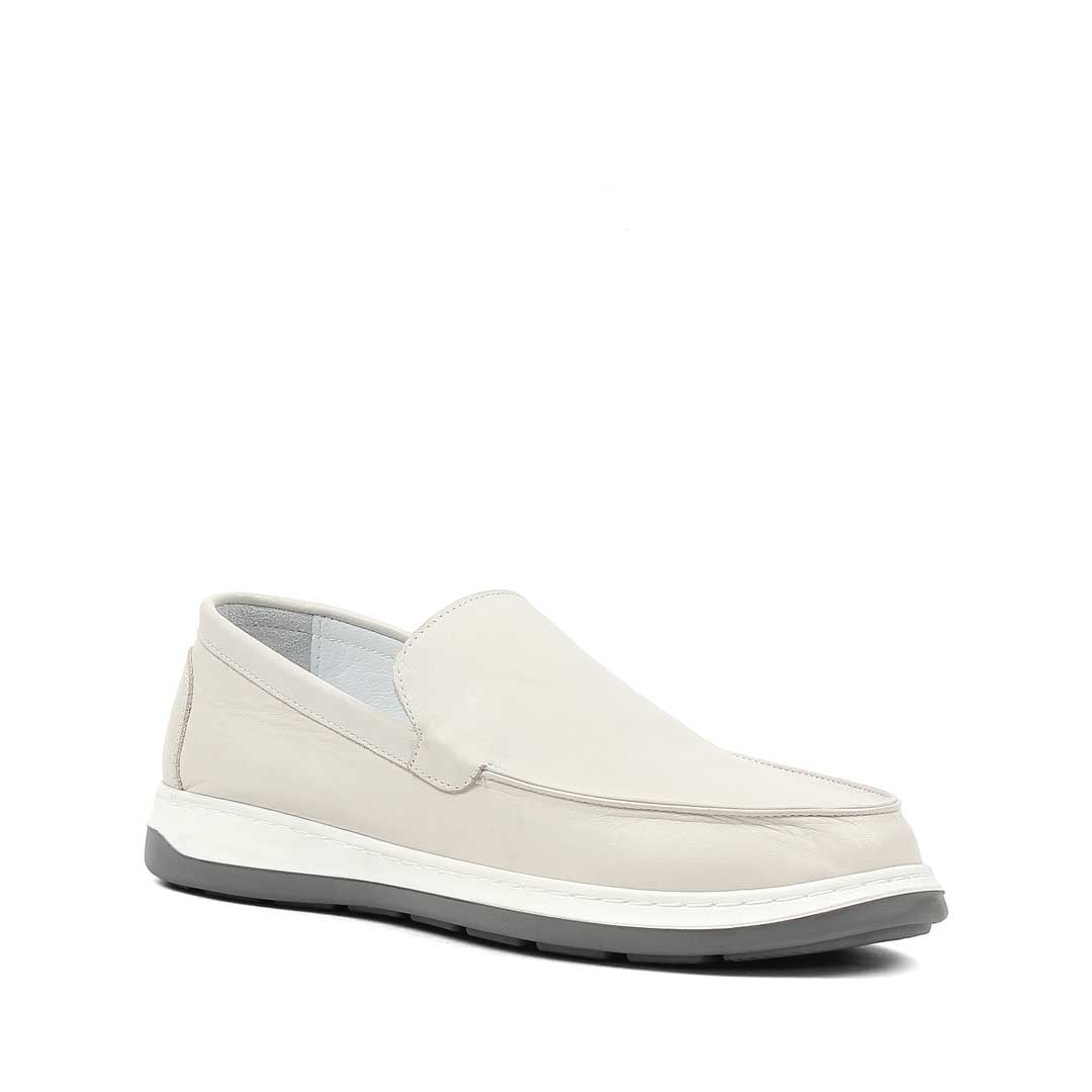 Erkek Bej Deri Loafer